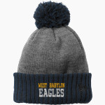 West Babylon Eagles <span class="pdp-name-mascot">West Babylon Eagles</span> New Era Colorblock Cuffed Beanie Front Thumbnail