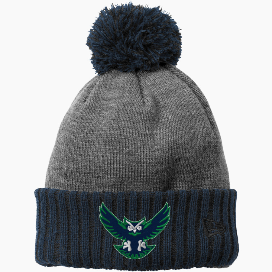 Warren Wilson Owls New Era Colorblock Cuffed Beanie