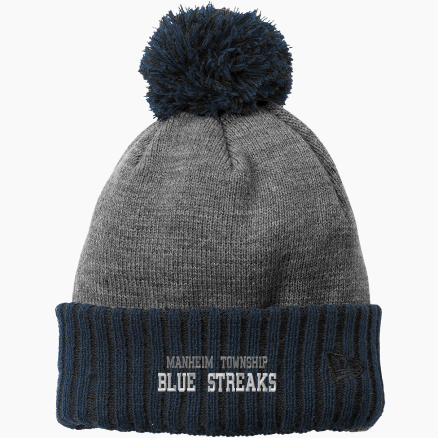 MANHEIM TOWNSHIP HIGH SCHOOL BLUE STREAKS <span class="pdp-name-mascot">MANHEIM TOWNSHIP BLUE STREAKS</span> New Era Colorblock Cuffed Beanie