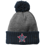 Howard Palmetto Baseball & Softball <span class="pdp-name-mascot">Howard Palmetto Baseball Softball</span> New Era Colorblock Cuffed Beanie Front Thumbnail