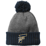 Frederick Pop Warner Golden Eagles <span class="pdp-name-mascot">Frederick Pop Warner Football Golden Eagles</span> New Era Colorblock Cuffed Beanie Front Thumbnail