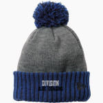 DIVISION HIGH SCHOOL BLUE DRAGONS <span class="pdp-name-mascot">DIVISION BLUE DRAGONS</span> New Era Colorblock Cuffed Beanie Front Thumbnail