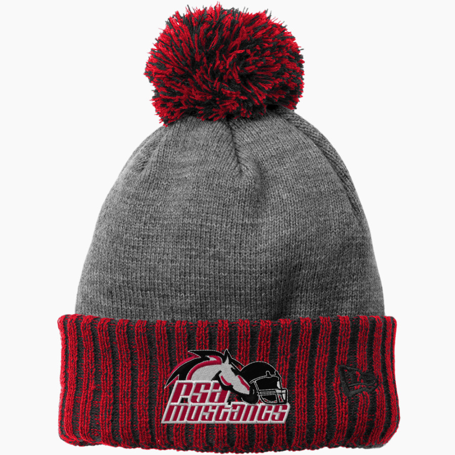 PSA Mustangs official sideline store <span class="pdp-name-mascot">PUTNAM SCIENCE ACADEMY Mustangs</span> New Era Colorblock Cuffed Beanie