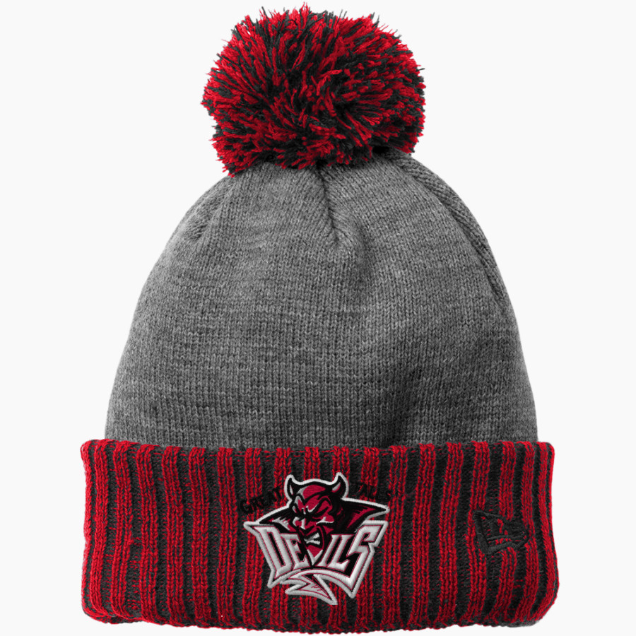GREAT FALLS HIGH SCHOOL RED DEVILS New Era Colorblock Cuffed Beanie