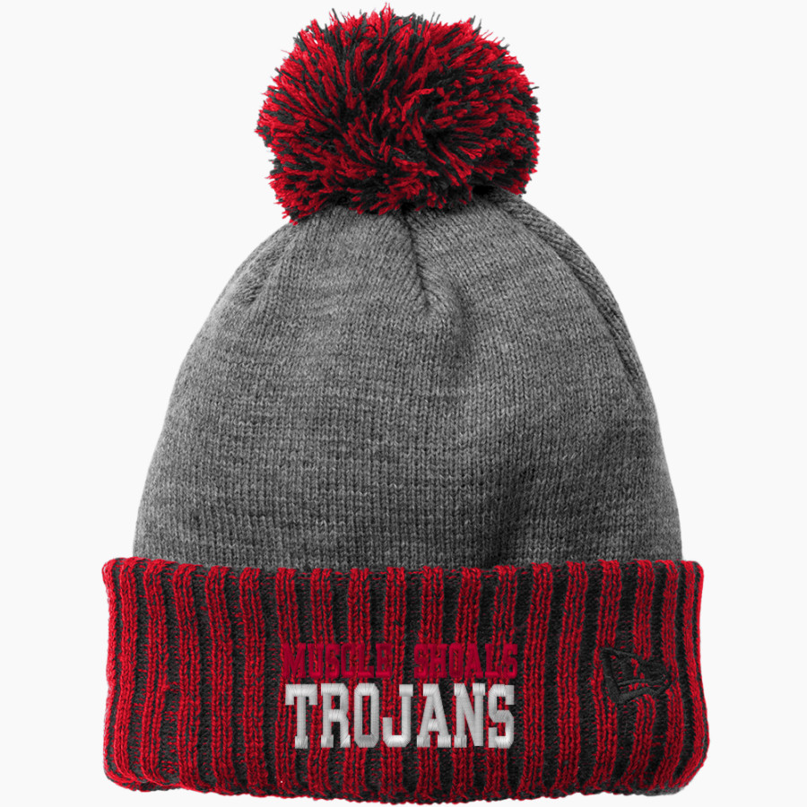 MUSCLE SHOALS HIGH SCHOOL TROJANS <span class="pdp-name-mascot">MUSCLE SHOALS TROJANS</span> New Era Colorblock Cuffed Beanie