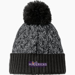Iowa Mavericks New Era Marled Knit Pom Beanie Front Thumbnail