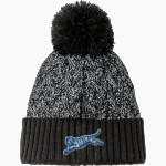 Crow Tigers New Era Marled Knit Pom Beanie Front Thumbnail