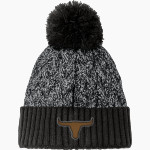 Sycamore Longhorns <span class="pdp-name-mascot">Sycamore Elementary School Longhorns</span> New Era Marled Knit Pom Beanie Front Thumbnail
