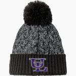 UPSON-LEE High School Knights New Era Marled Knit Pom Beanie Front Thumbnail
