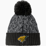 Basehor-Linwood Bobcats New Era Marled Knit Pom Beanie Front Thumbnail