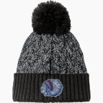 Whiteland Warriors <span class="pdp-name-mascot">Whiteland Warriors</span> New Era Marled Knit Pom Beanie Front Thumbnail