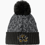Fort Hays State University Tigers New Era Marled Knit Pom Beanie Front Thumbnail