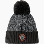KING'S FORK HIGH SCHOOL BULLDOGS <span class="pdp-name-mascot">KINGS FORK BULLDOGS</span> New Era Marled Knit Pom Beanie Front Thumbnail