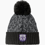 Truman State University Official Store of the Bulldogs <span class="pdp-name-mascot">Truman Bulldogs</span> New Era Marled Knit Pom Beanie Front Thumbnail