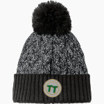 Triplett Tech <span class="pdp-name-mascot">Triplett Business and Technical Institute</span> New Era Marled Knit Pom Beanie Front Thumbnail