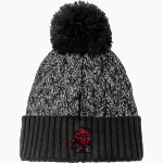 DOVER HIGH SCHOOL LONGHORNS New Era Marled Knit Pom Beanie Front Thumbnail