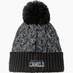 Connecticut College Camels <span class="pdp-name-mascot">Connecticut College Camels</span> New Era Marled Knit Pom Beanie Front Thumbnail