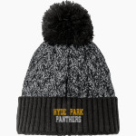 Hyde Park Panthers New Era Marled Knit Pom Beanie Front Thumbnail