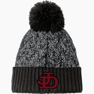 New Era Marled Knit Pom Beanie