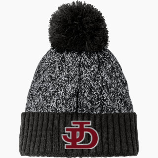 New Era Marled Knit Pom Beanie