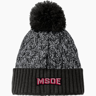 New Era Marled Knit Pom Beanie