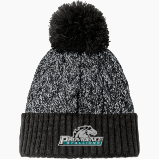 New Era Marled Knit Pom Beanie