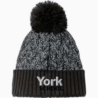 New Era Marled Knit Pom Beanie