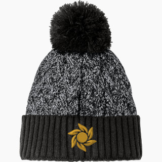 New Era Marled Knit Pom Beanie