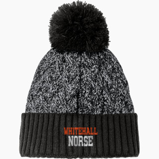 New Era Marled Knit Pom Beanie