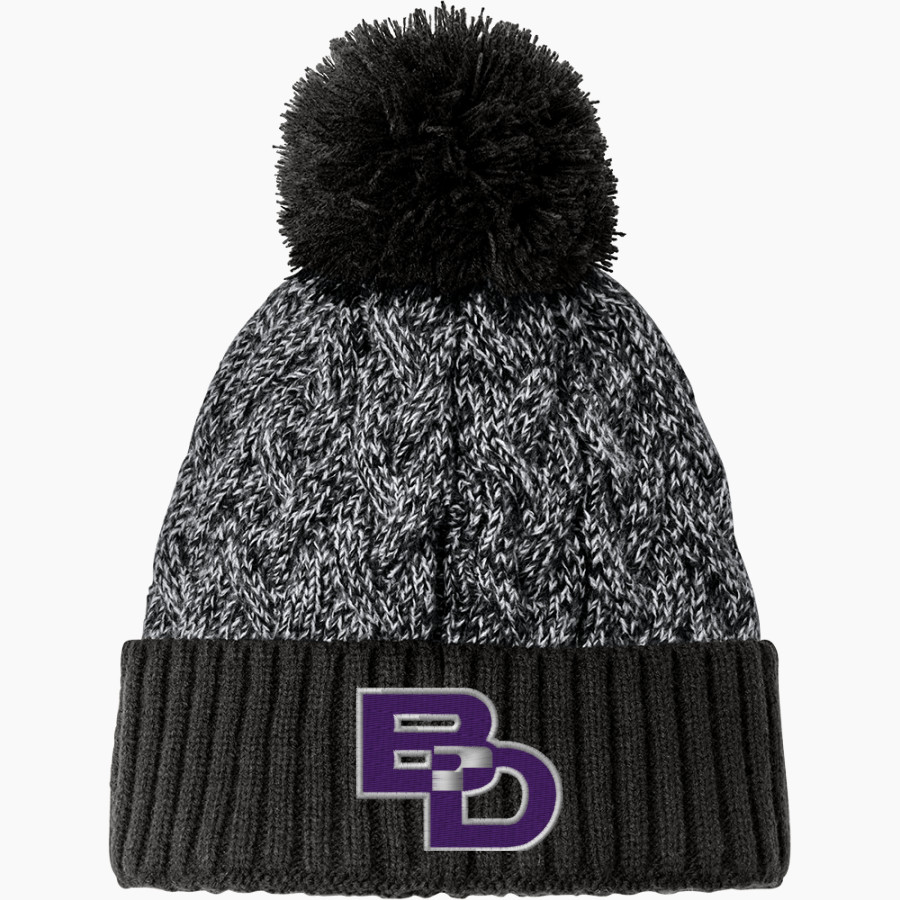 Ben Davis Giants New Era Marled Knit Pom Beanie