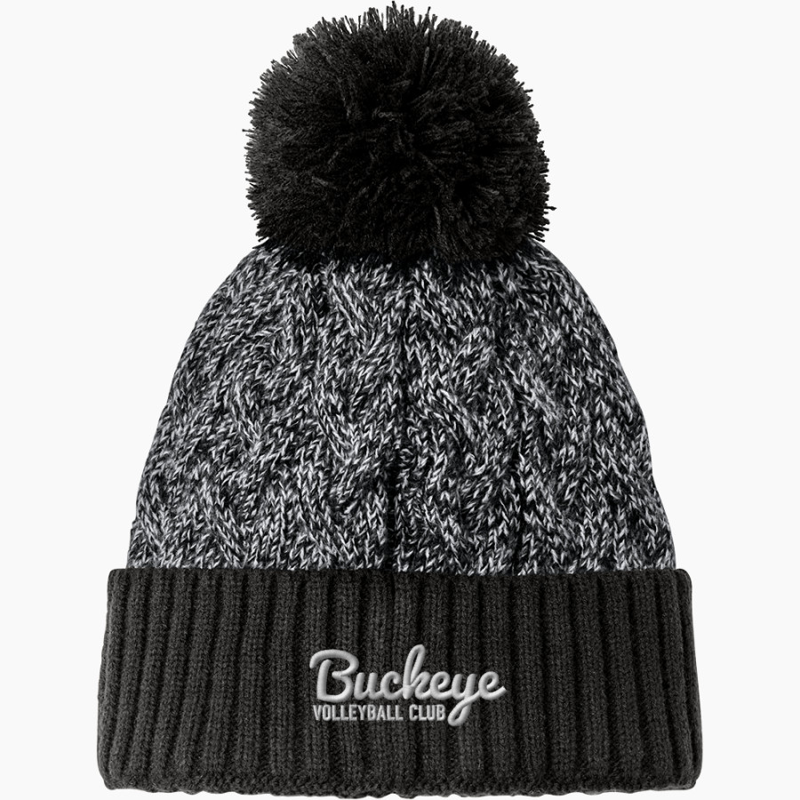 Buckeye Volleyball Club <span class="pdp-name-mascot">Buckeye Volleyball Club</span> New Era Marled Knit Pom Beanie