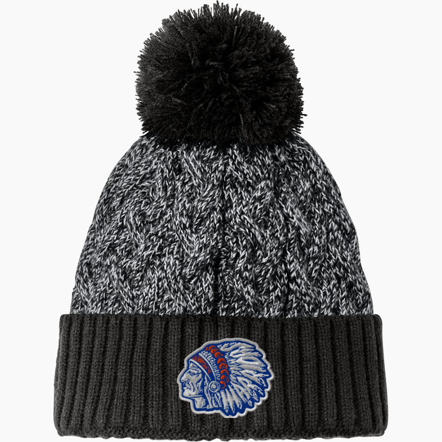 Whiteland Warriors <span class="pdp-name-mascot">Whiteland Warriors</span> New Era Marled Knit Pom Beanie