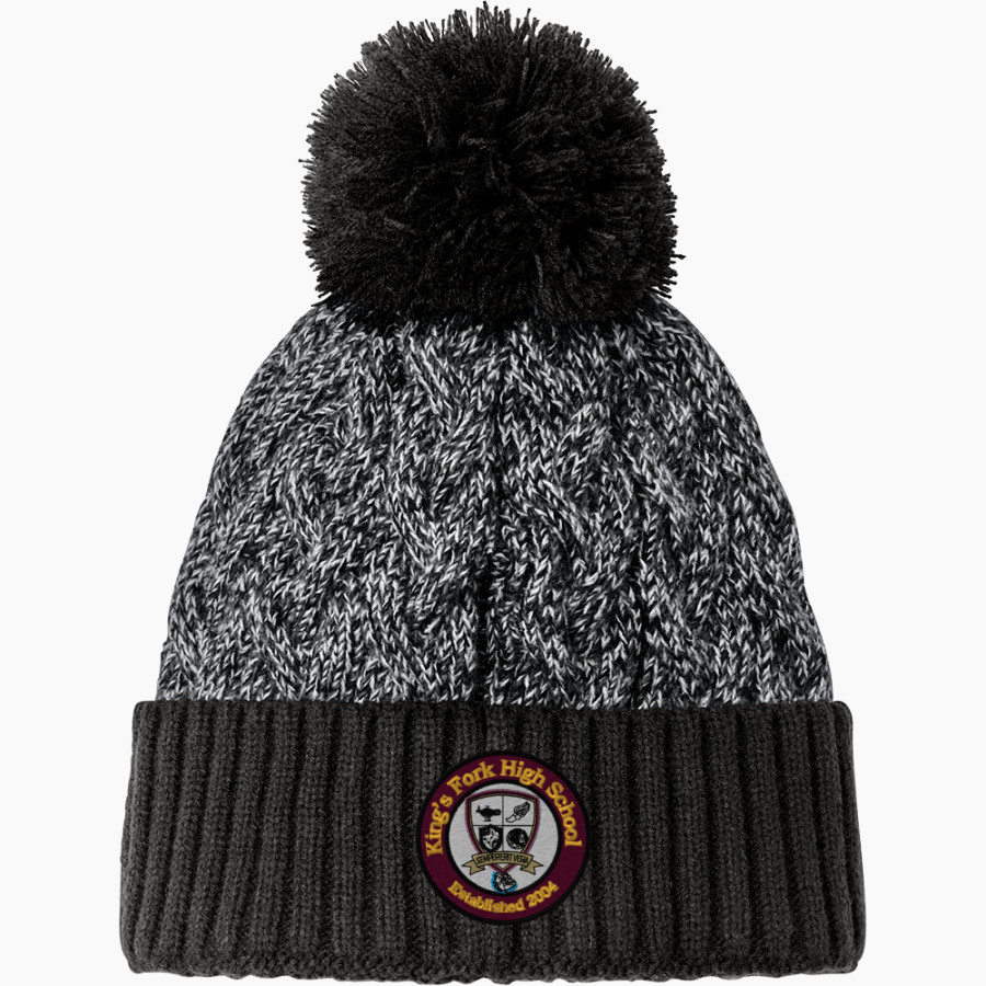 KING'S FORK HIGH SCHOOL BULLDOGS <span class="pdp-name-mascot">KINGS FORK BULLDOGS</span> New Era Marled Knit Pom Beanie