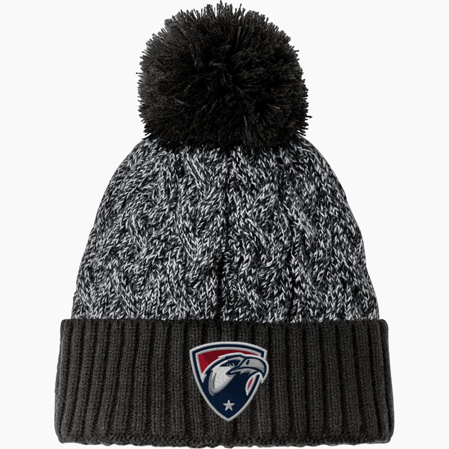Milton Eagles <span class="pdp-name-mascot">Milton Eagles</span> New Era Marled Knit Pom Beanie