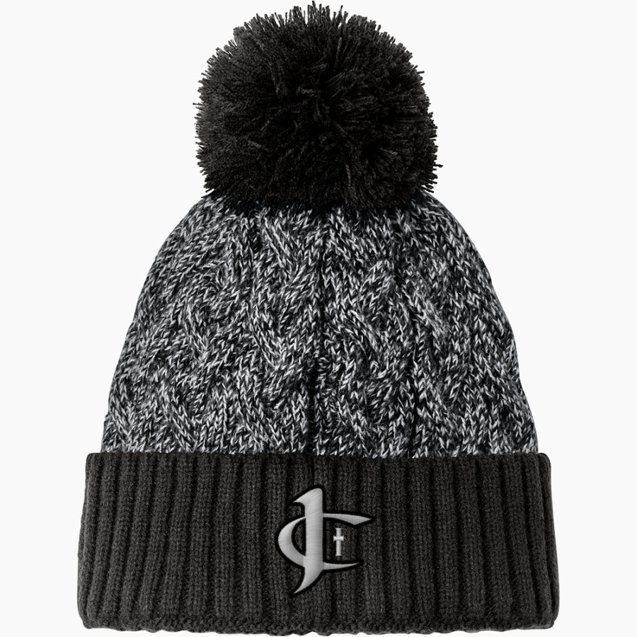 Jupiter Christian Eagles <span class="pdp-name-mascot">Jupiter Eagles</span> New Era Marled Knit Pom Beanie
