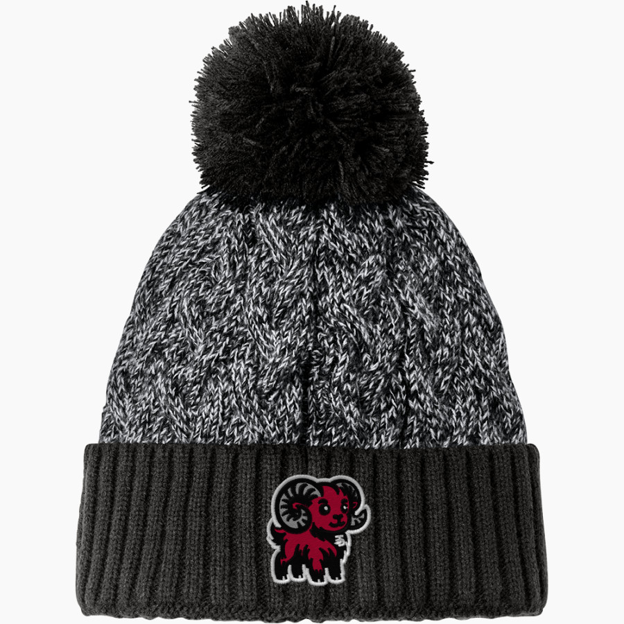 Jamesville DeWitt Red Rams <span class="pdp-name-mascot">Jamesville DeWitt Red Rams or JD Red Rams</span> New Era Marled Knit Pom Beanie