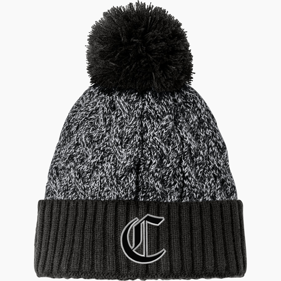 CISTERCIAN PREPARATORY SCHOOL HAWKS <span class="pdp-name-mascot">CISTERCIAN HAWKS</span> New Era Marled Knit Pom Beanie