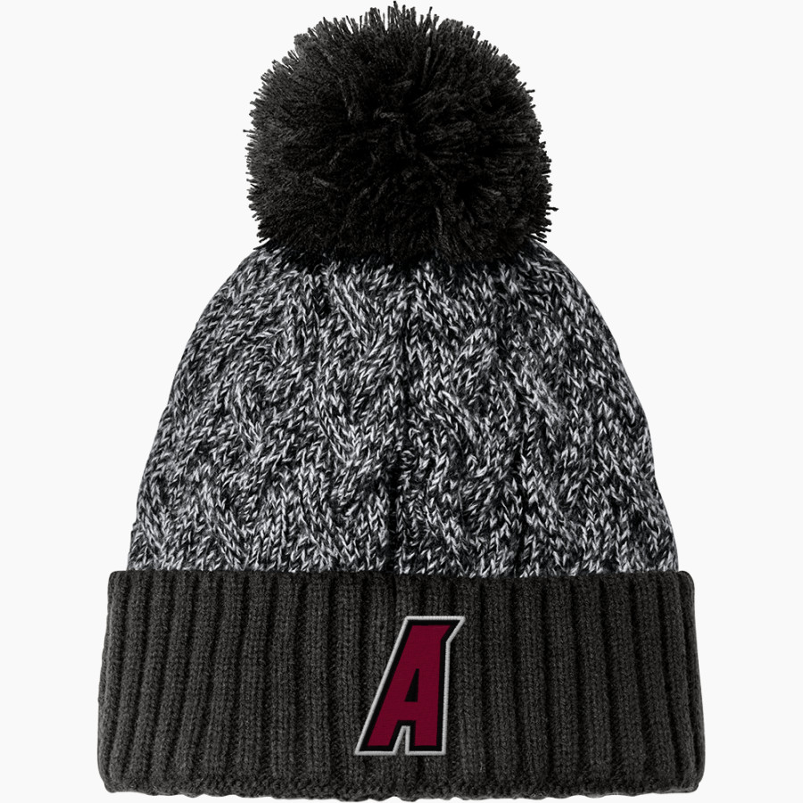 Anna Maria College Amcats <span class="pdp-name-mascot">Anna Maria College Amcats</span> New Era Marled Knit Pom Beanie