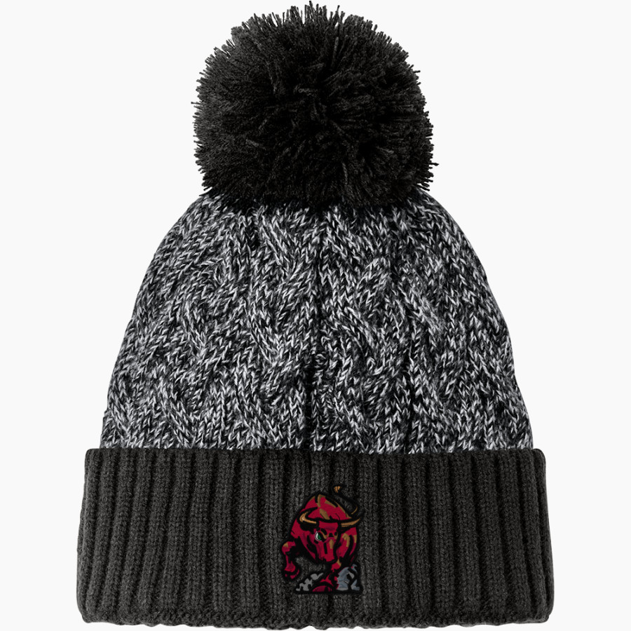 DOVER HIGH SCHOOL LONGHORNS New Era Marled Knit Pom Beanie