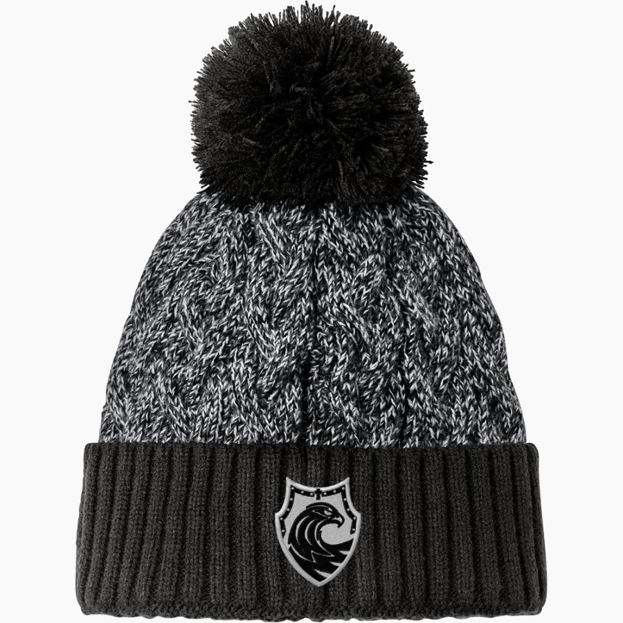 CISTERCIAN PREPARATORY SCHOOL HAWKS New Era Marled Knit Pom Beanie