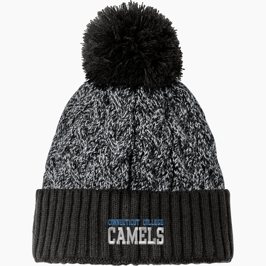 Connecticut College Camels <span class="pdp-name-mascot">Connecticut College Camels</span> New Era Marled Knit Pom Beanie