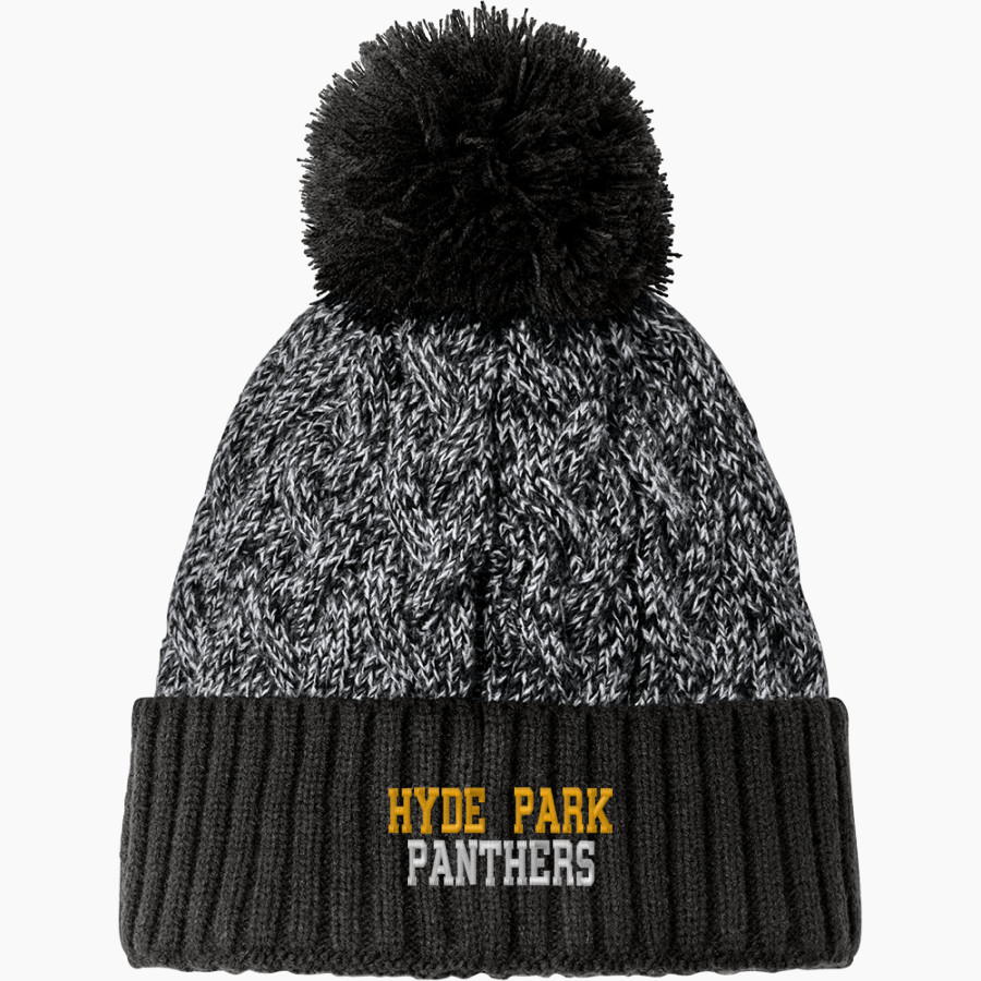 Hyde Park Panthers New Era Marled Knit Pom Beanie