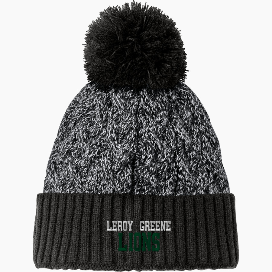 Leroy Greene Lions <span class="pdp-name-mascot">Leroy Greene Academy Lions</span> New Era Marled Knit Pom Beanie