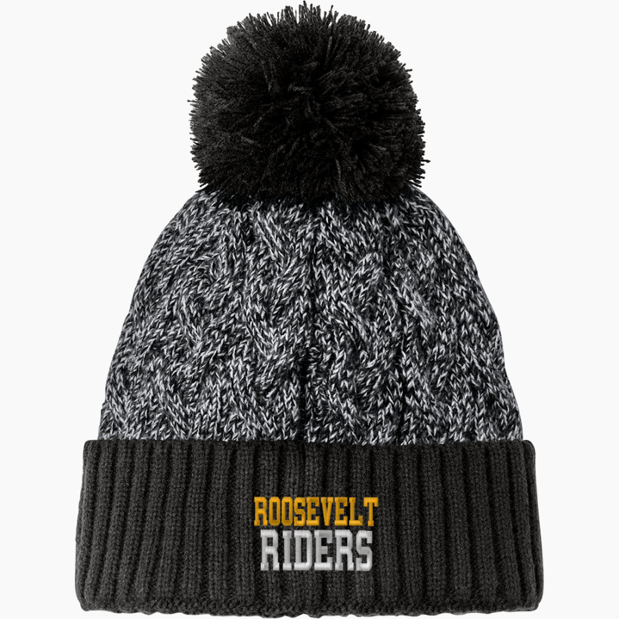 Roosevelt Roughriders New Era Marled Knit Pom Beanie