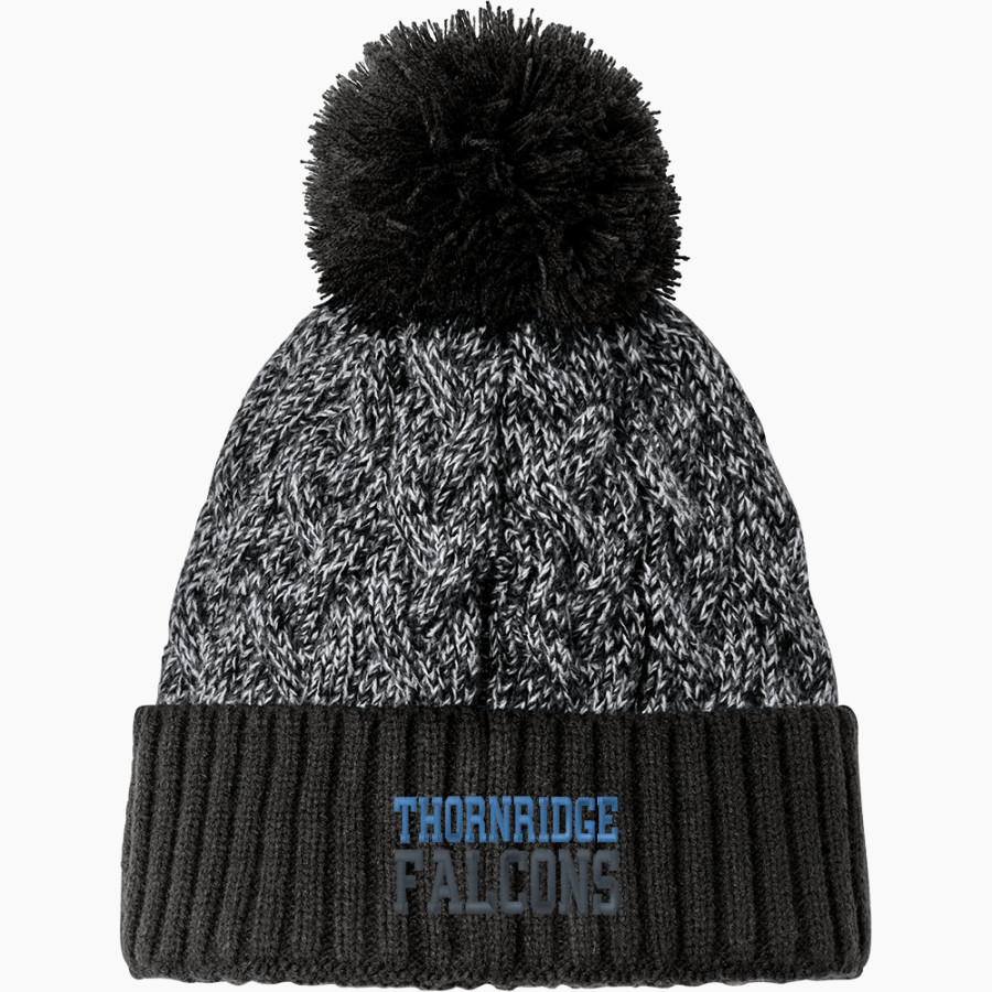 THORNRIDGE HIGH SCHOOL FALCONS <span class="pdp-name-mascot">THORNRIDGE FALCONS</span> New Era Marled Knit Pom Beanie