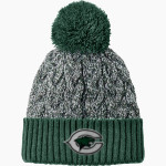 JOHN B CONNALLY HIGH SCHOOL COUGARS <span class="pdp-name-mascot">JOHN B CONNALLY COUGARS</span> New Era Marled Knit Pom Beanie Front Thumbnail