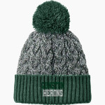 Gunston Herons New Era Marled Knit Pom Beanie Front Thumbnail