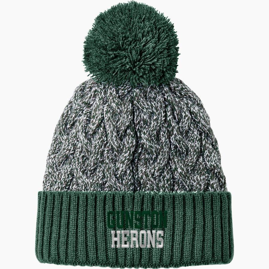 Gunston Herons New Era Marled Knit Pom Beanie