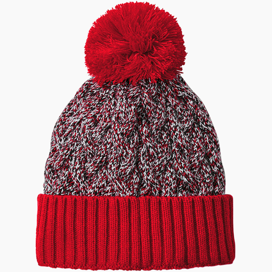 Clovis Point Coyotes New Era Marled Knit Pom Beanie
