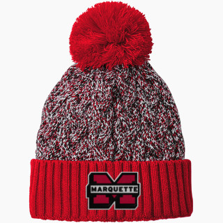 New Era Marled Knit Pom Beanie